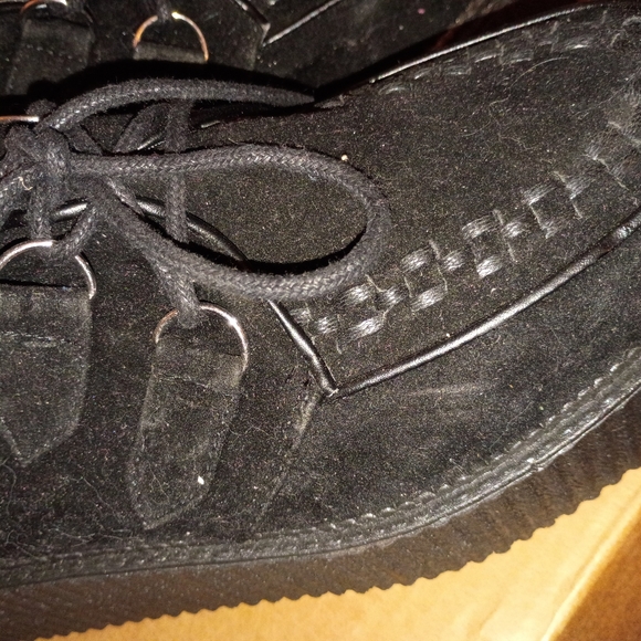 NWOT Demonia Faux Suede creepers - Picture 5 of 8
